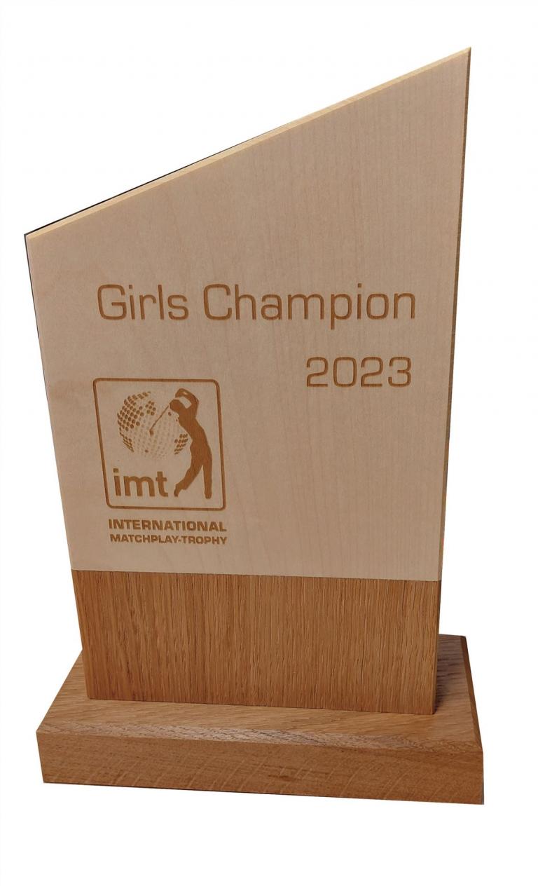 Golf Trophy aus Holz