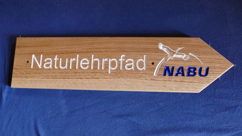 Wegbeschildeurng Naturlehrpfad