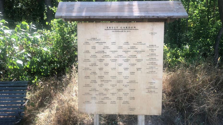 Infotafel aus Holz