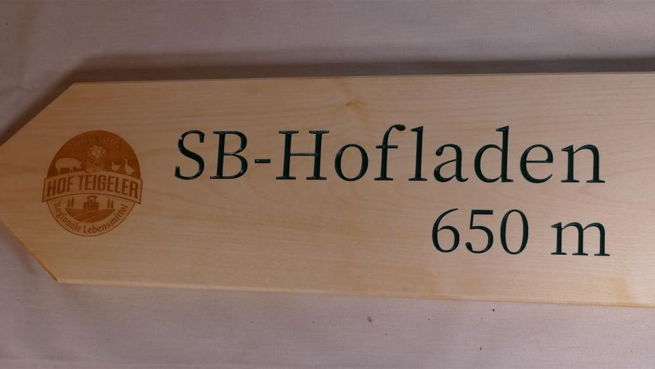 Hofladen Wegbeschilderung